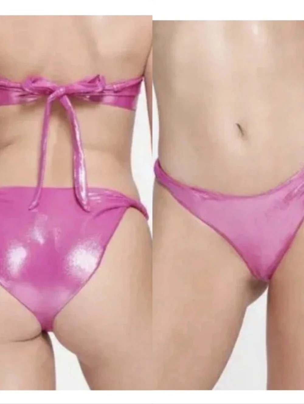 New Skims Liquid Shine Twist Bikini Set